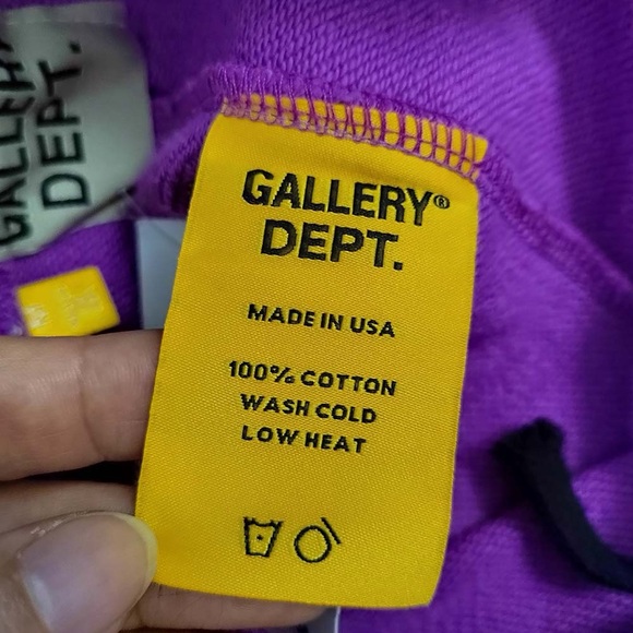 Gallery Dept Purple Joggers Sweatpants Unisex - Picture 2 of 10